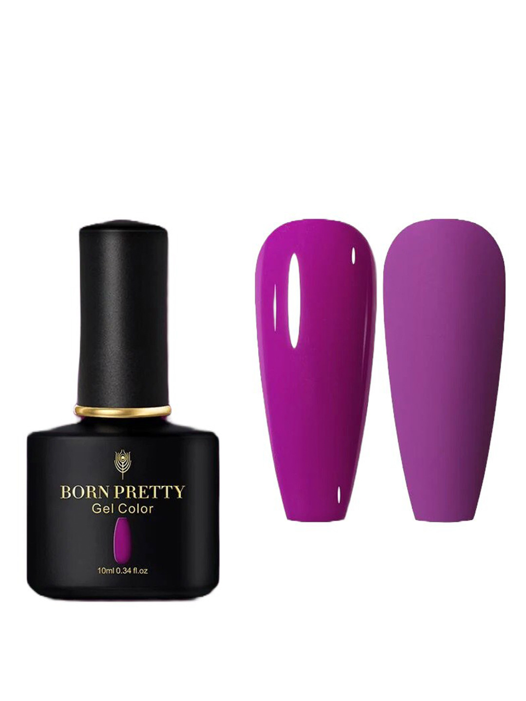 BORN PRETTY Black Spar Glossy & Matte UV LED Color Gel Nail Polish -10ml - Shade BP125
