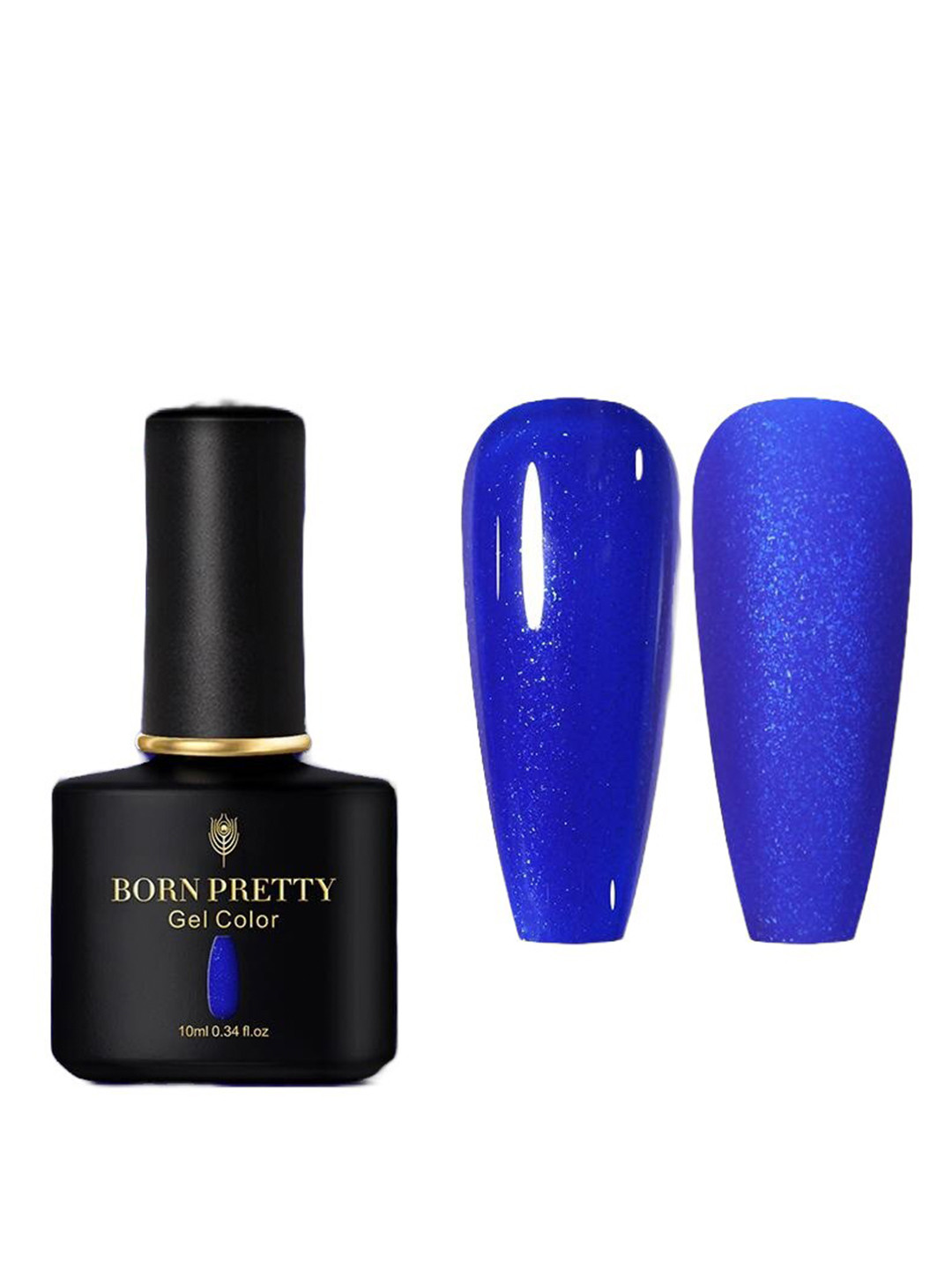 BORN PRETTY Black Spar Glossy & Matte  UV LED Color Gel Nail Polish -10ml - Shade BP137