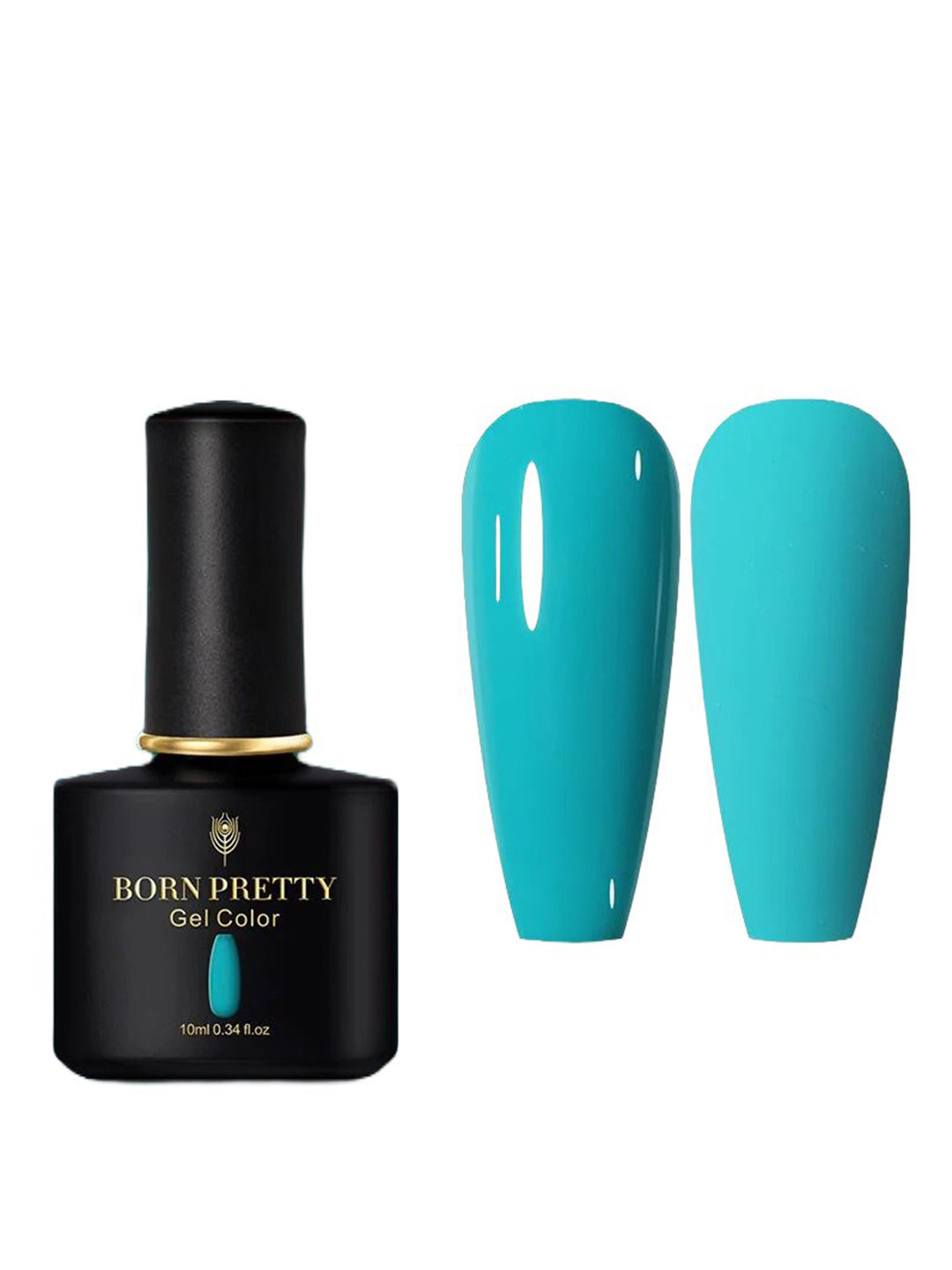 BORN PRETTY Black Spar Glossy & Matte UV LED Color Gel Nail Polish 10ml- Shade BP126