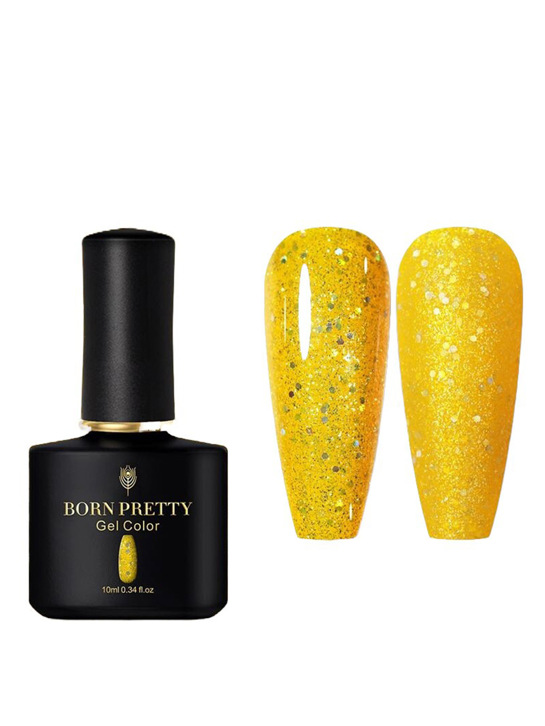 BORN PRETTY Black Spar Series Glossy UV LED Gel Nail Enamel 10ml - Shade BP143