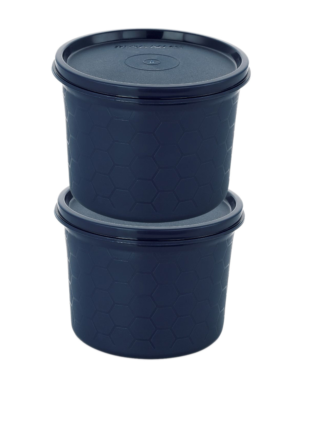 Magnus Blue Plastic Dishwasher Safe 2 Piece Flip Top Graduated Container-550ml