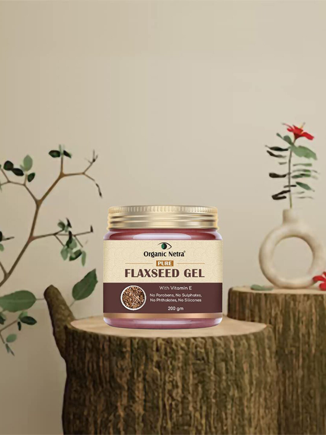 Organic Netra Pure Flaxseed Gel With Vitamin E - 200g