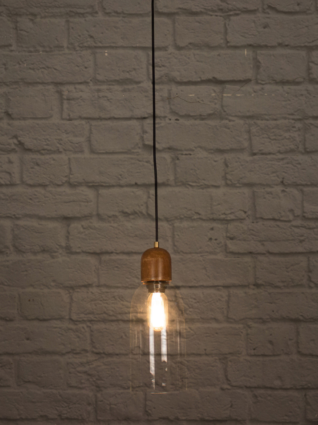 Fos Lighting Brown & White Hanging Light