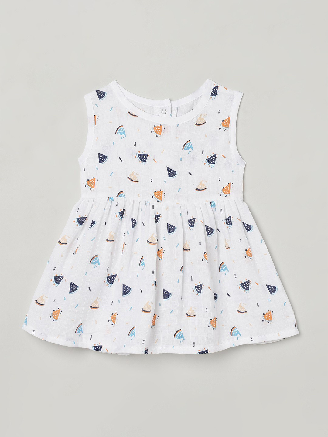 The Boo Boo Club Girls Printed Sustainable Fit & Flare Organic Cotton Dress