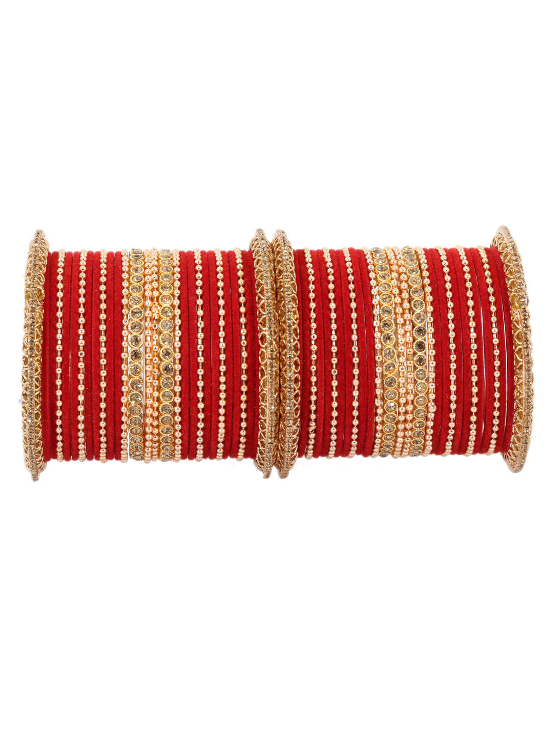 NMII Set Of 60 Crystal Studded Bangles