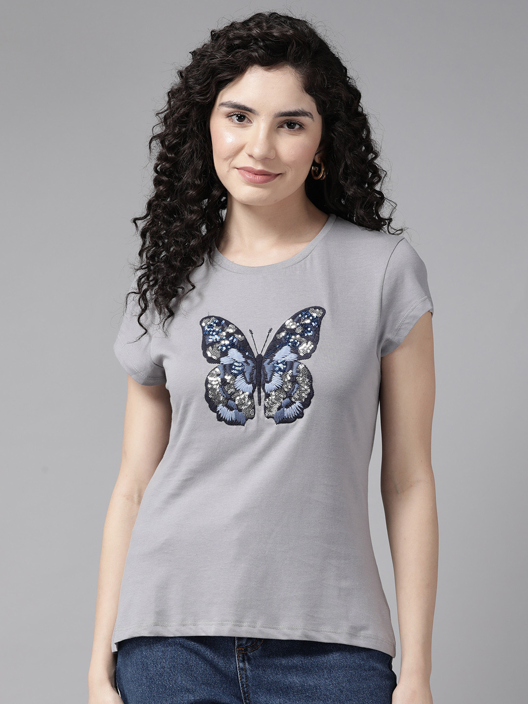 Cayman Printed Slim Fit Cotton T-shirt