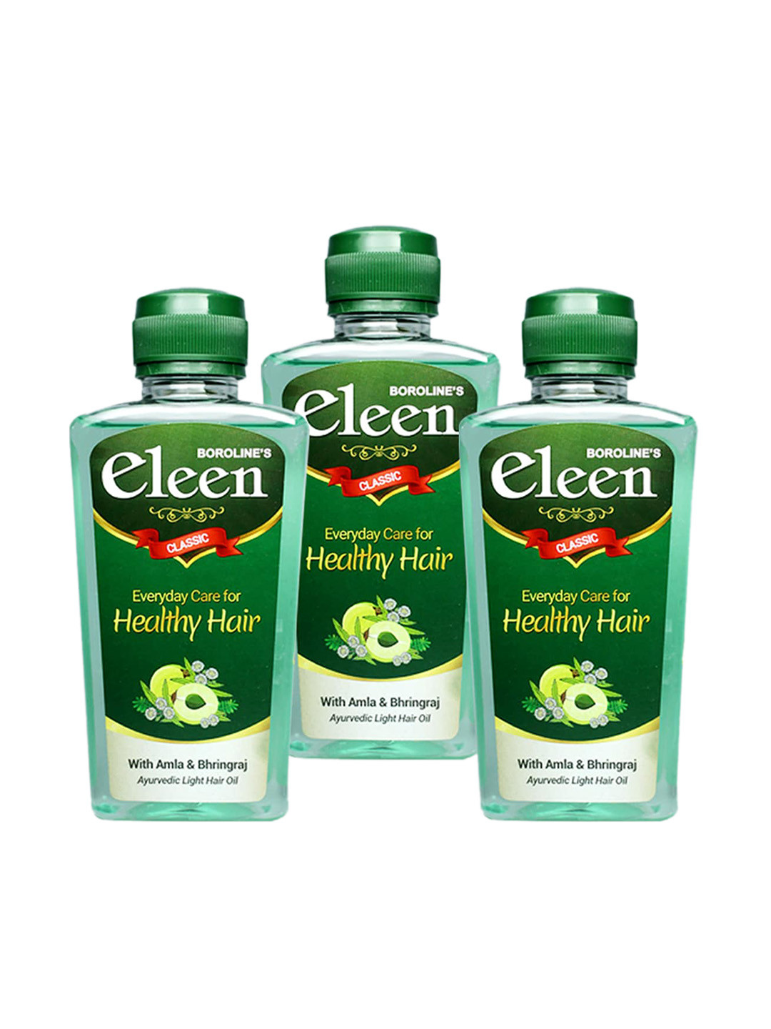 BOROLINE Eleen Set Of 3 Ayurvedic Light Hair Oils - 600ml