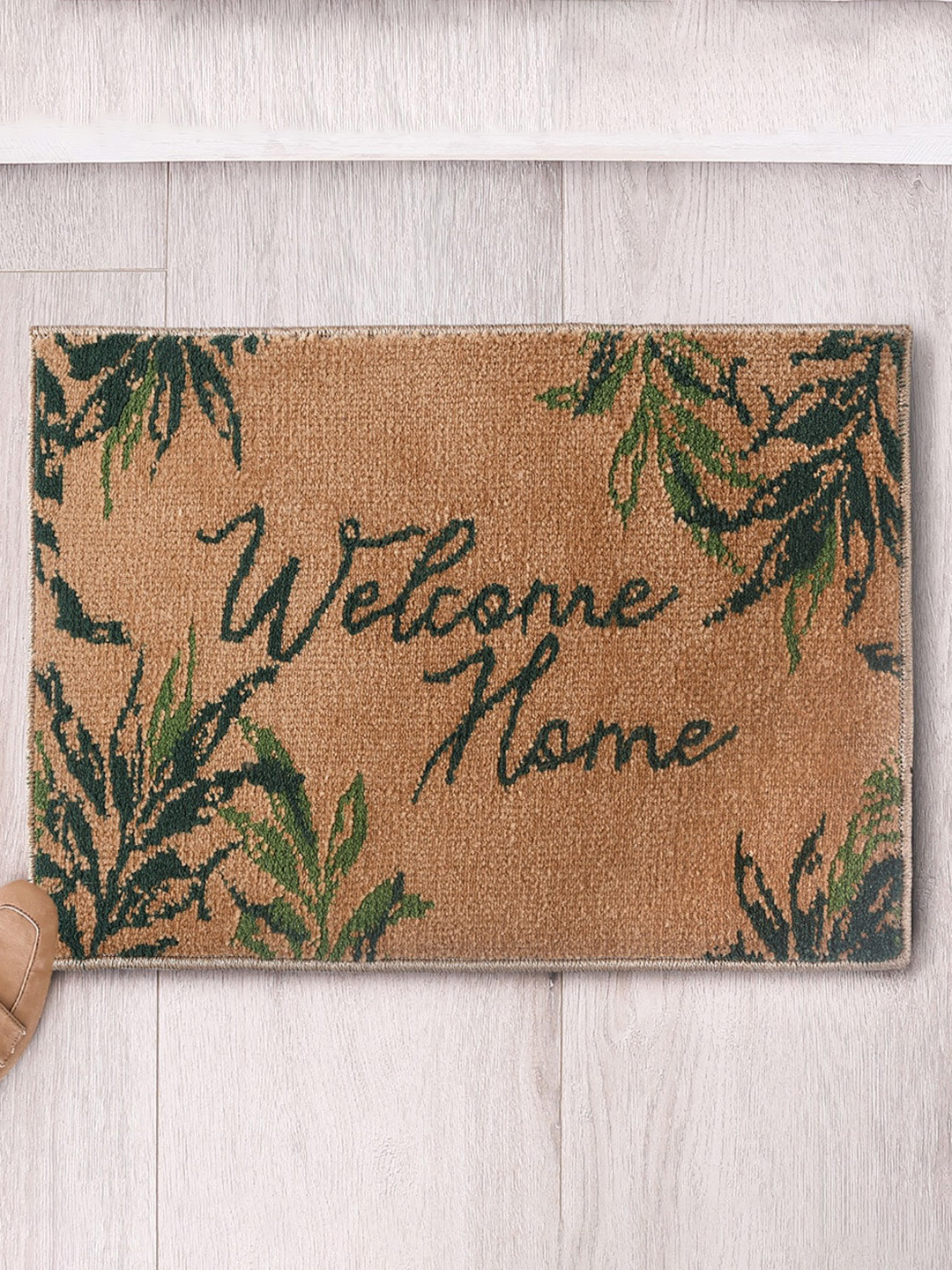 Saral Home Beige Welcome Home Door Mat