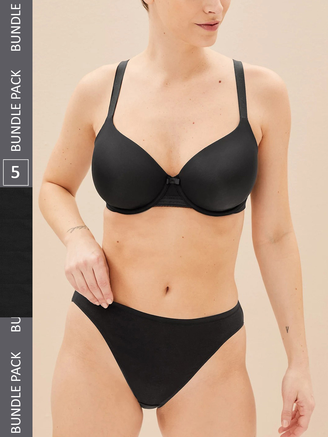 Marks & Spencer Women Pack Of 5 Basic Briefs