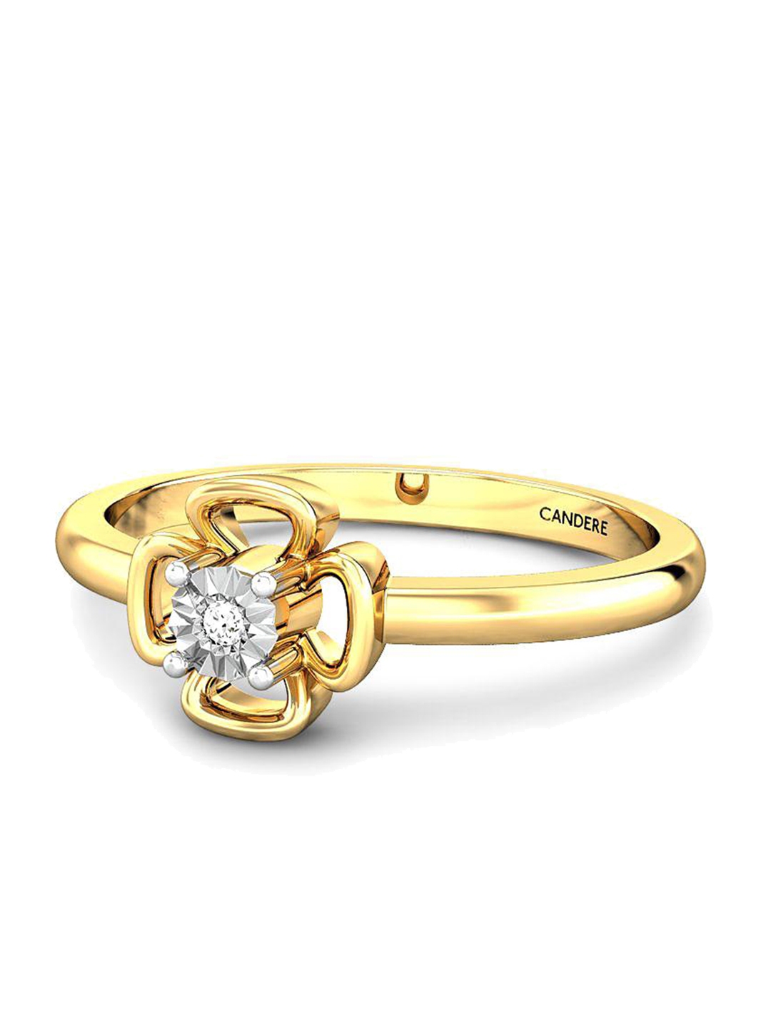 Buy CANDERE A KALYAN JEWELLERS COMPANY 14KT BIS Hallmark Gold Diamond Ring  2.29 G - Ring Diamond for Women 22307566