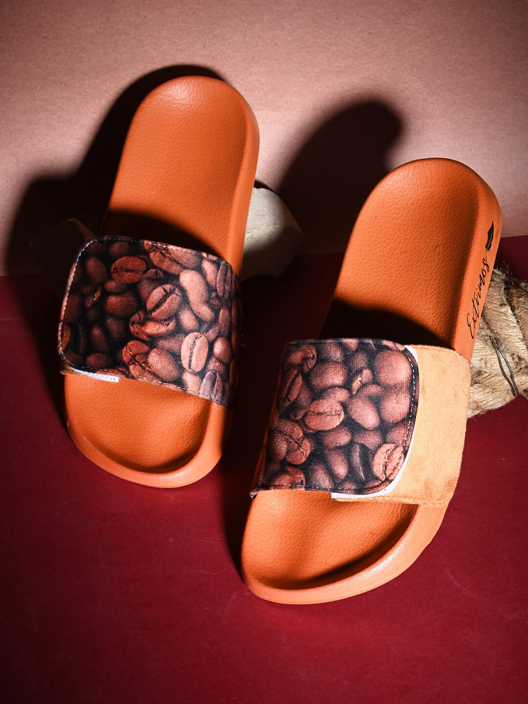 EXTRIMOS Men Printed Adjustable Strap Lightweight Synthetic Sliders