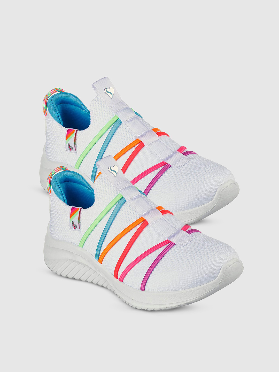 Skechers ULTRA FLEX 3.0 Girls Woven Design Casual Sneakers