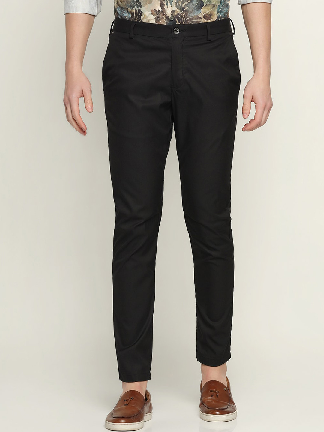 Blackberrys TechPro Men Black Casual Slim Fit Trouser