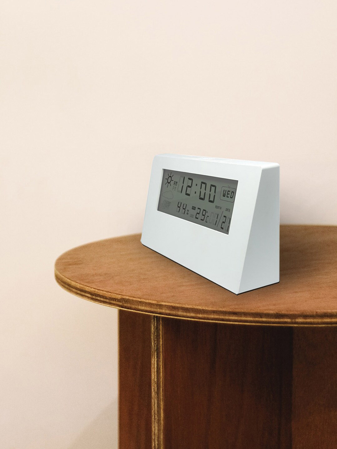 ZURU BUNCH White Digital Smart Backlight Contemporary Table Clock