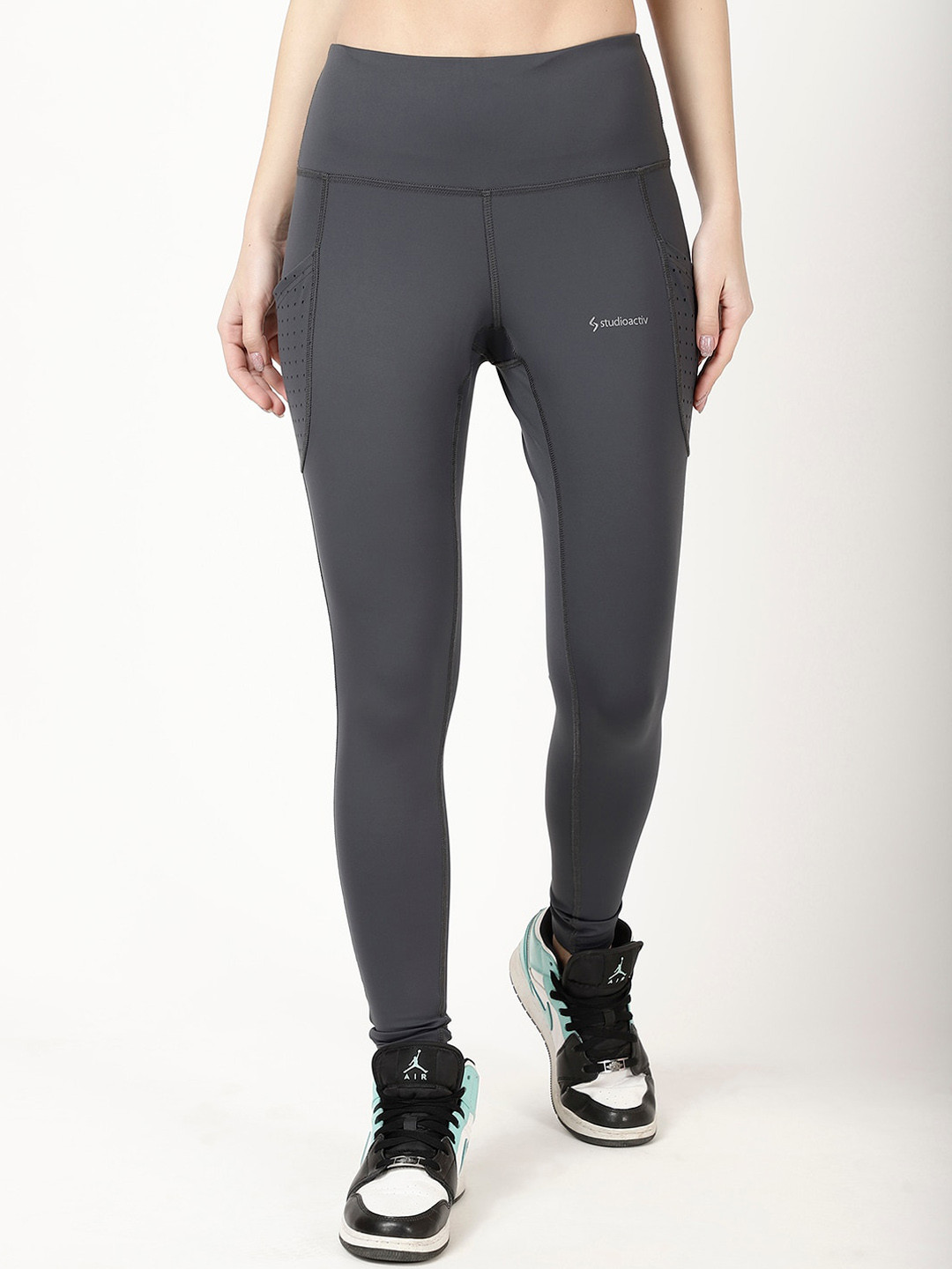 STUDIOACTIV Women Four Way Stretch Ankle-Length Tights