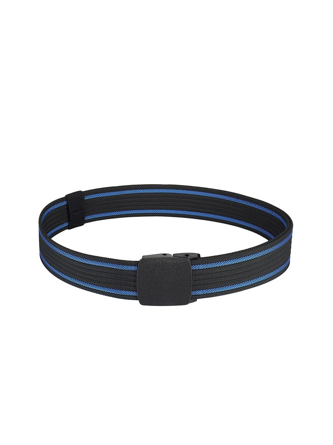 Kastner Men Striped Woven Design Slider Buckle Wide Belt
