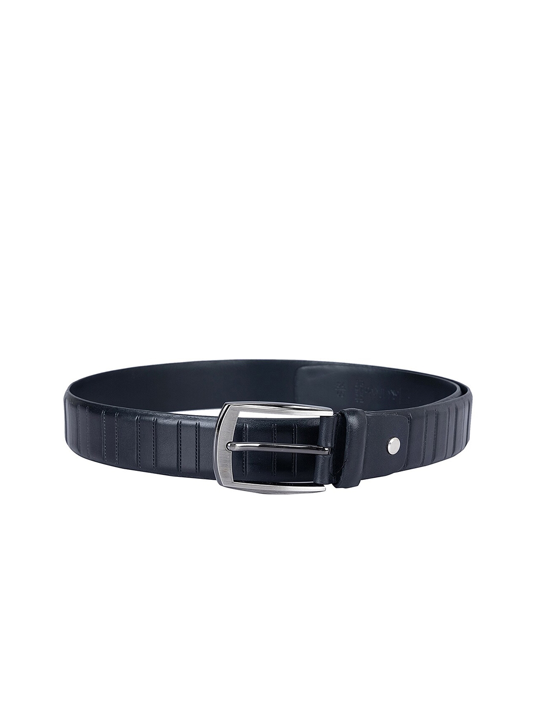 Leather Belt with Tang Buckle Closure