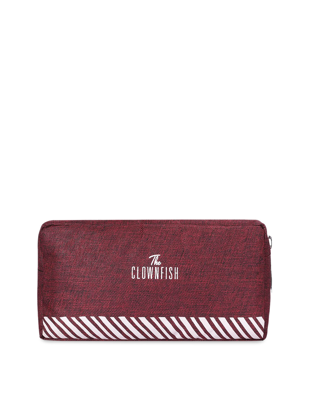 THE CLOWNFISH Scholar Scholar Series Printed Toiletry Bag - Maroon