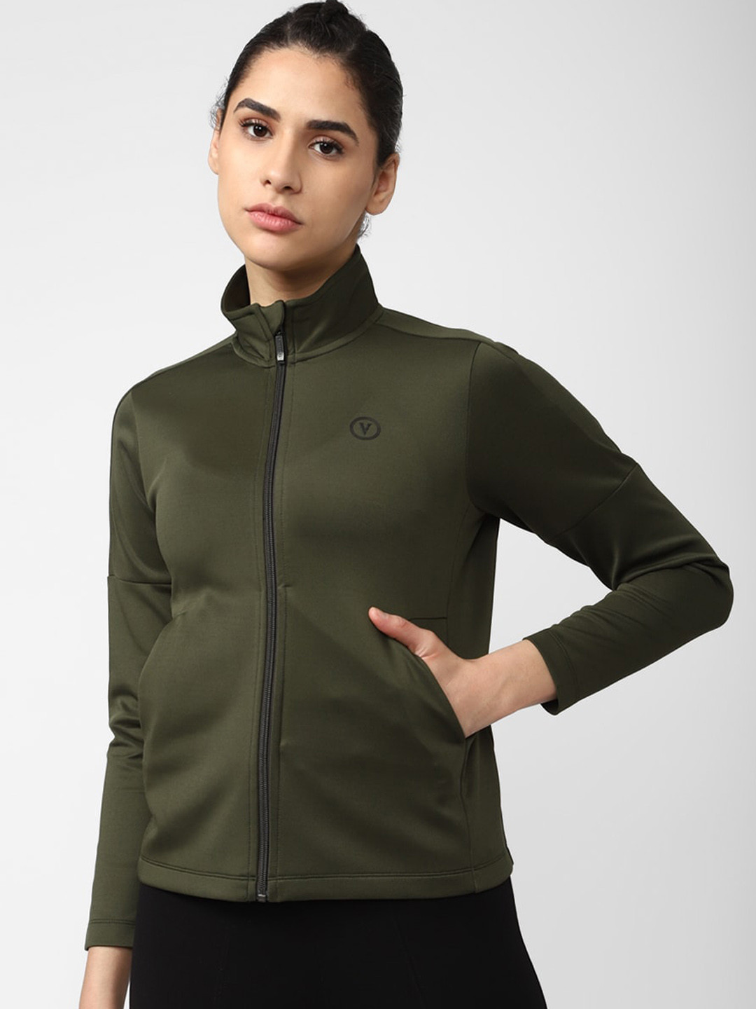 Van Heusen Woman Mock Collar Sporty Jacket