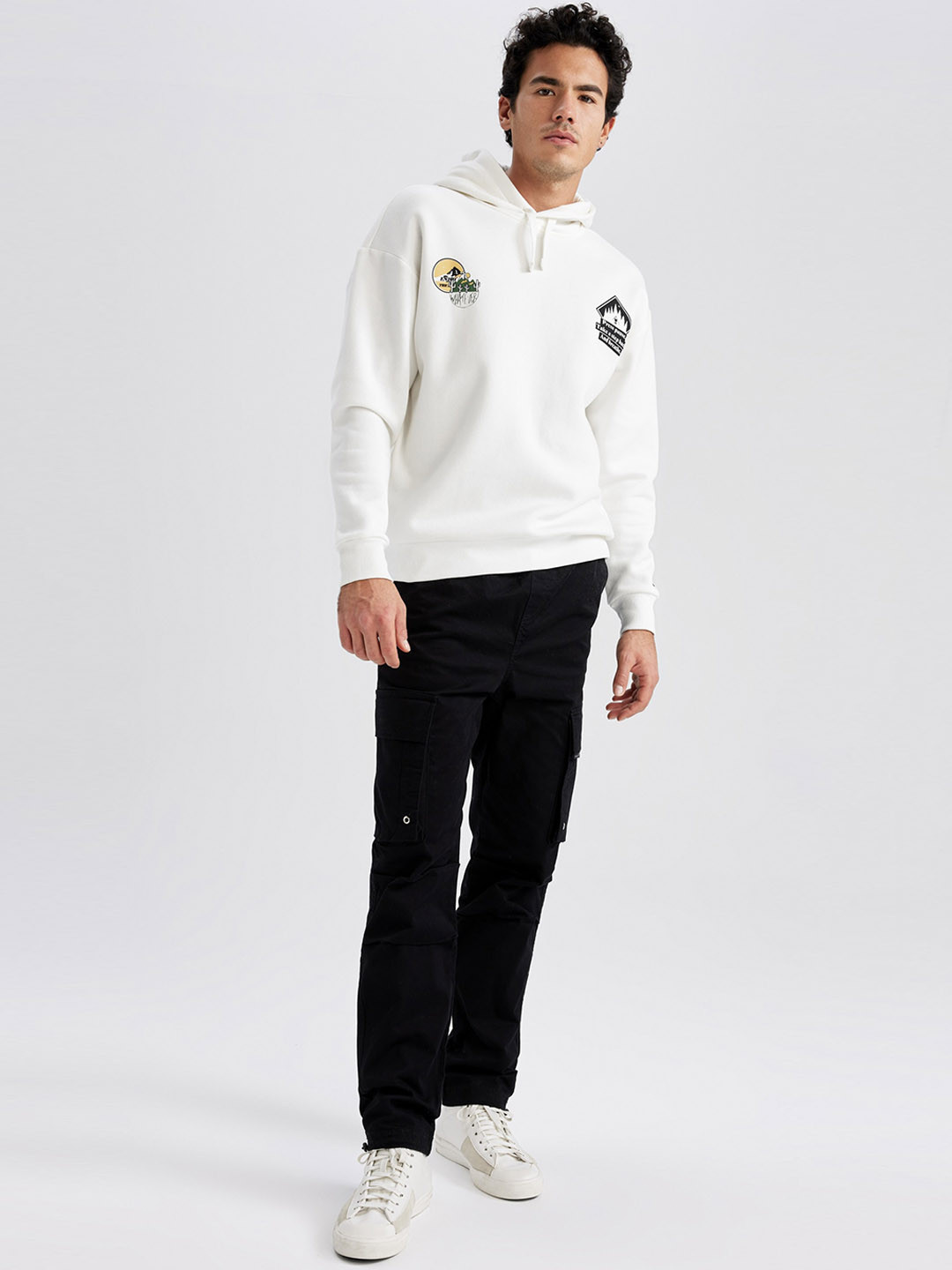 DeFacto Men Mid-Rise Plain Cargos