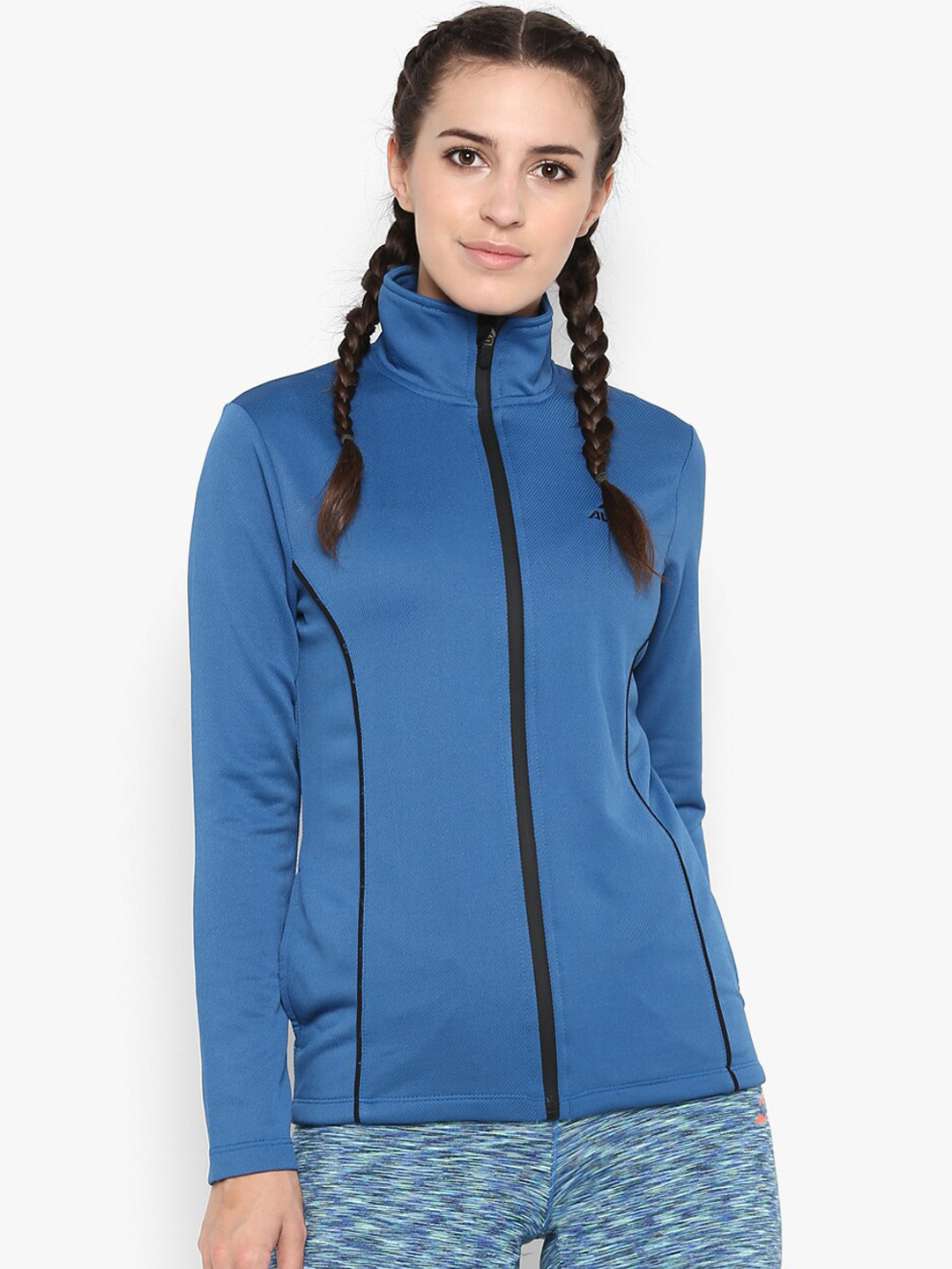 Alcis Stand Collar Slim Fit Sporty Jacket