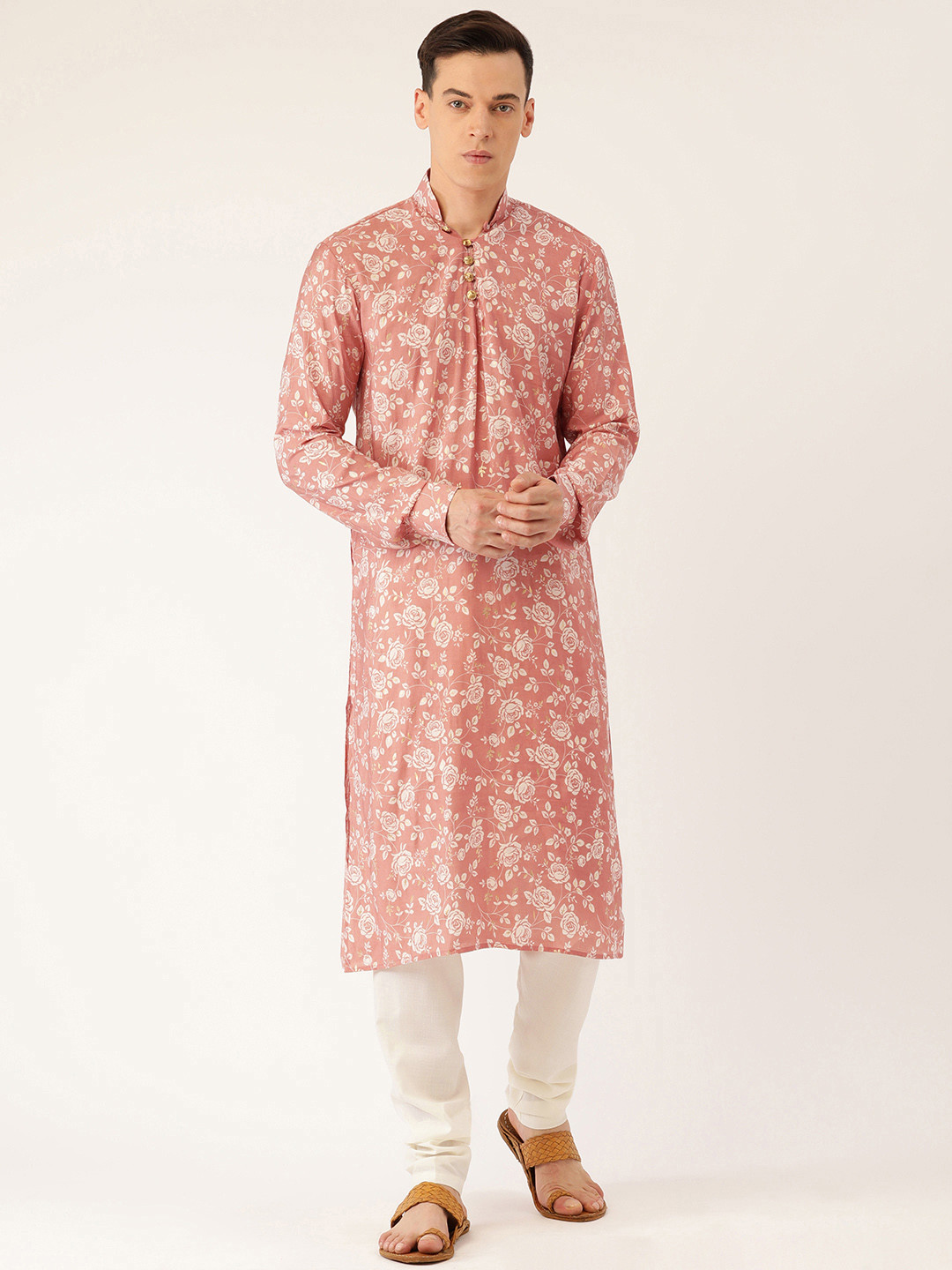 cbazaar Floral Printed Regular Kurta with Churidar