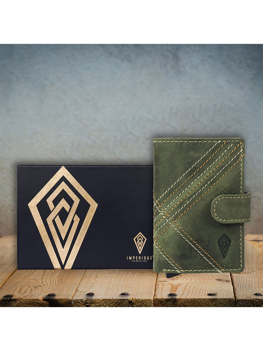 Imperious- The Royal Way Men Leather Two Fold Wallet