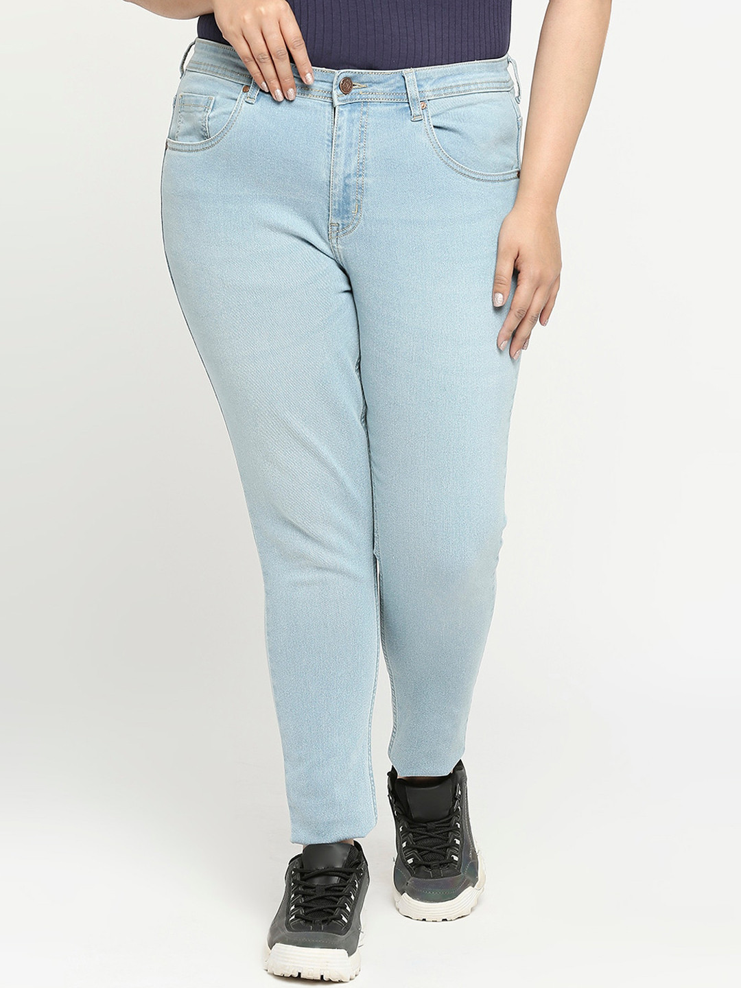 Turning Blue Women Plus Size Slim Fit Jeans