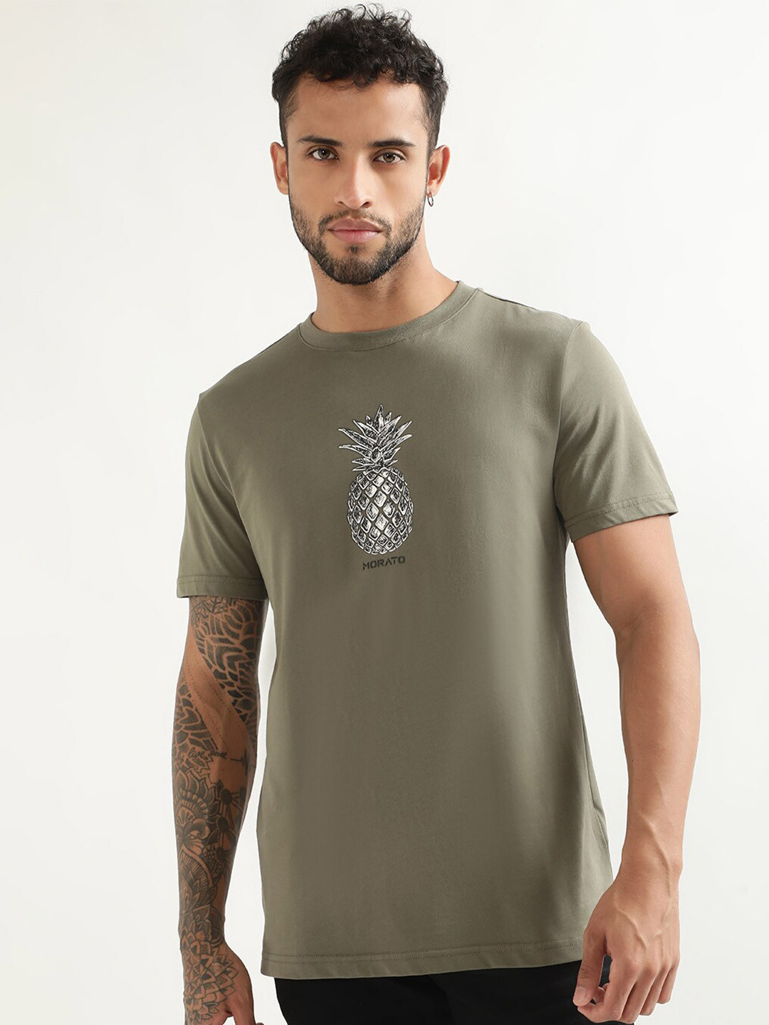 Antony Morato Printed Slim Fit Cotton T-shirt