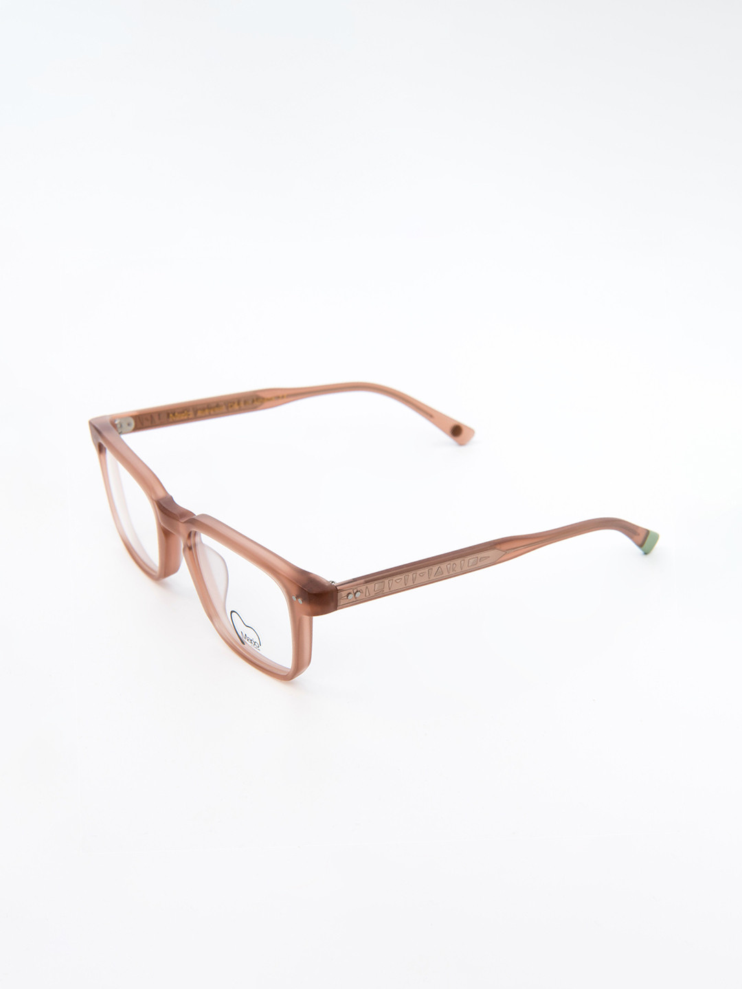 MARJO EYEWEAR Clear Lens & Brown Square Sunglasses Hyperion C4