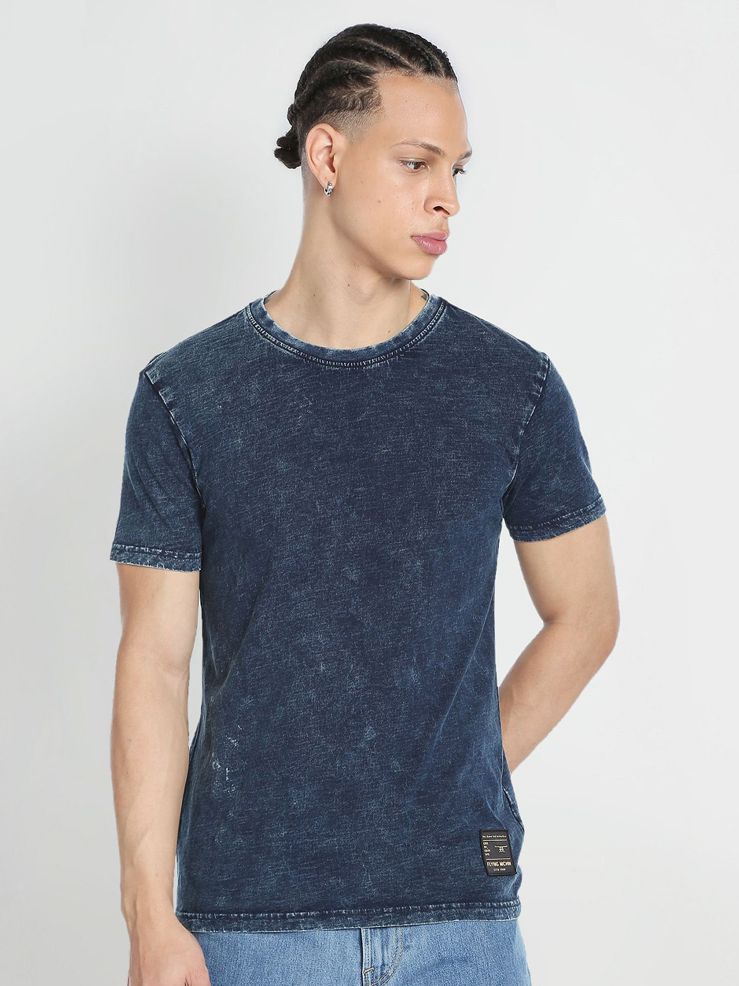 Flying Machine Round Neck Cotton T-shirt