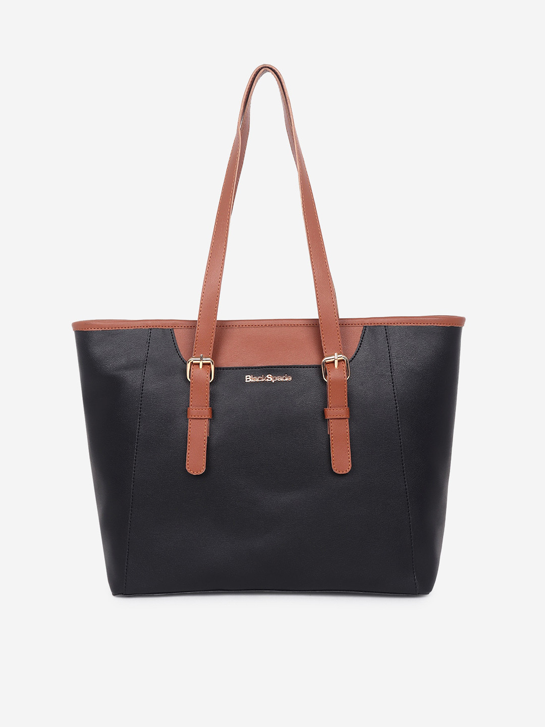 Black Spade Structured Shoulder Bag