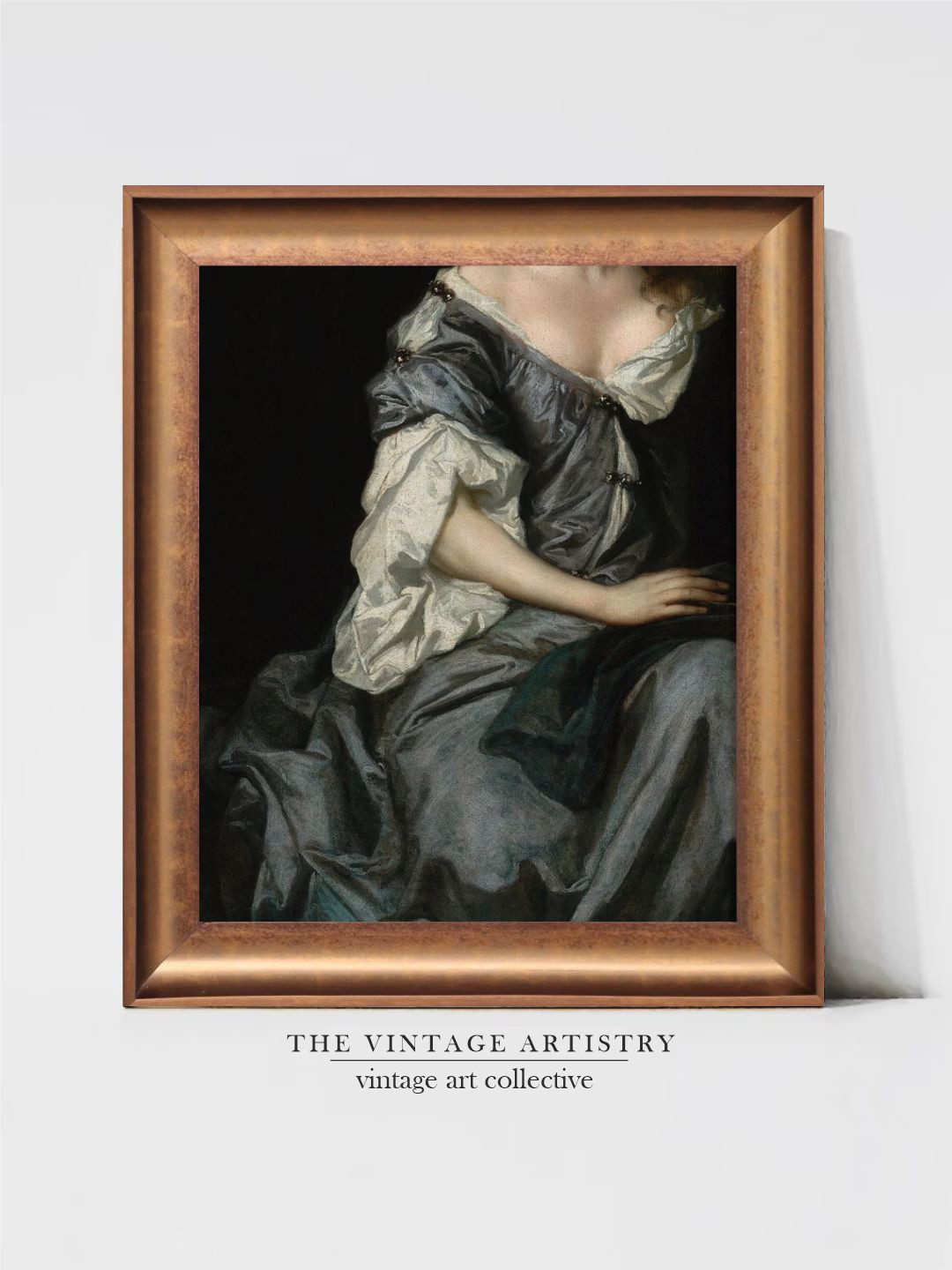 THE VINTAGE ARTISTRY Baroque Canvas Wall Rectangle Paintings Wall Art - 21 x 15 In