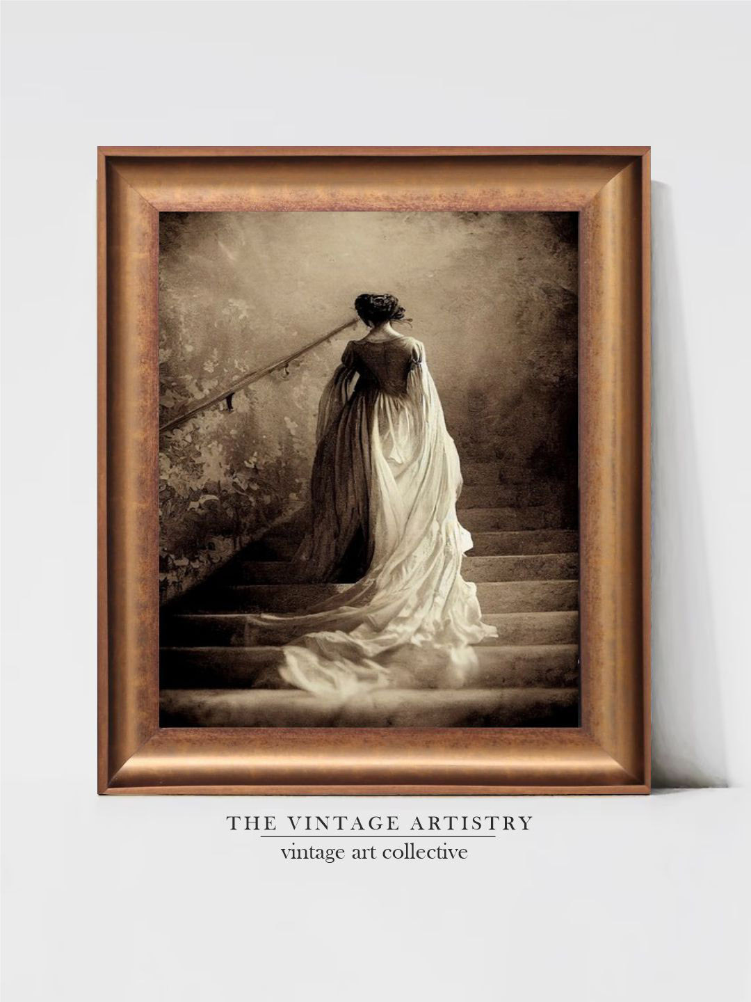 THE VINTAGE ARTISTRY Pre Raphaelite Painting Canvas Wall Pantings Wall Art-21 x 15In