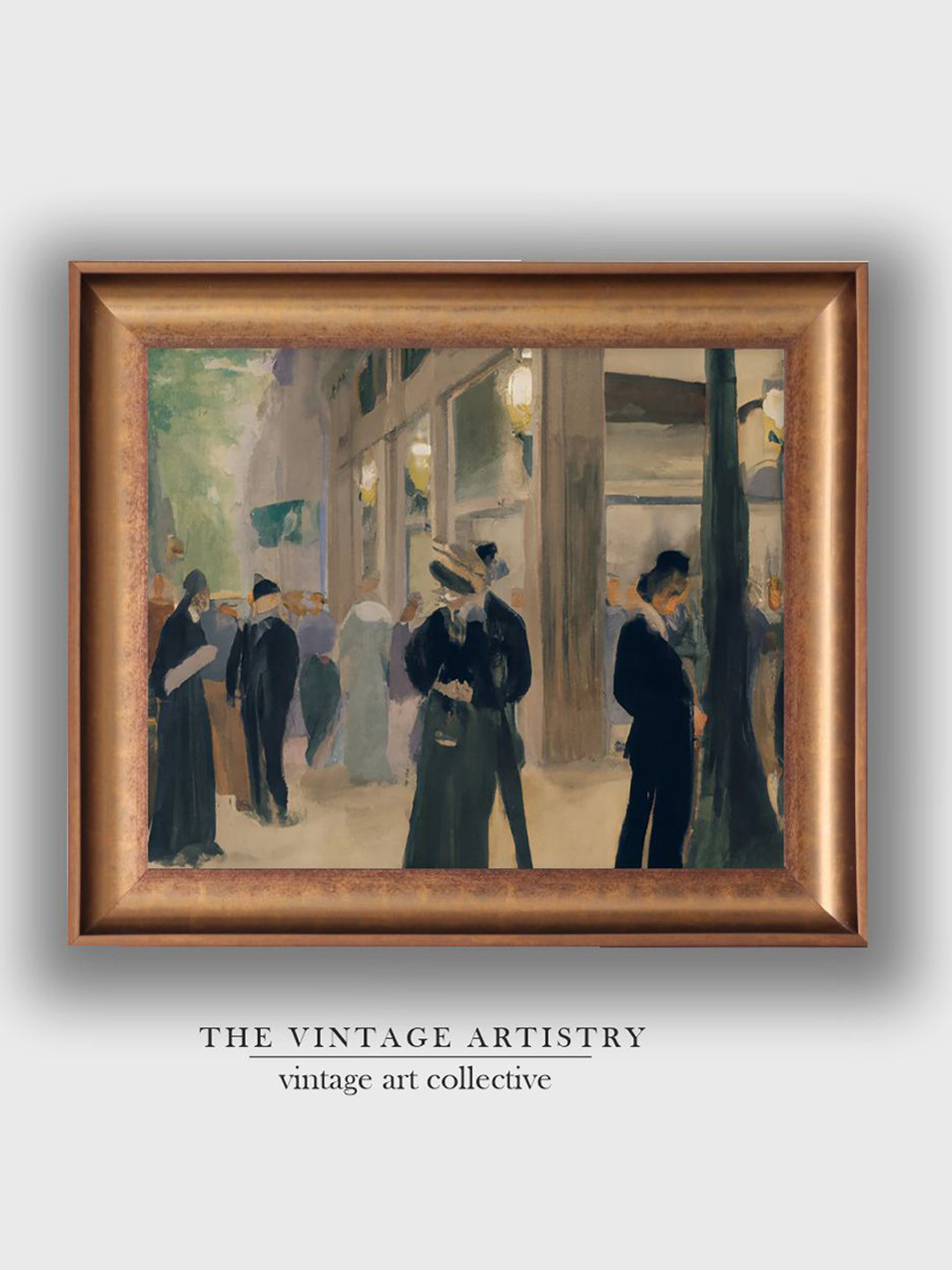 THE VINTAGE ARTISTRY Dance In Gopsmor Wood Wall Rectangle Paintings Wall Art - 18 x 14 In