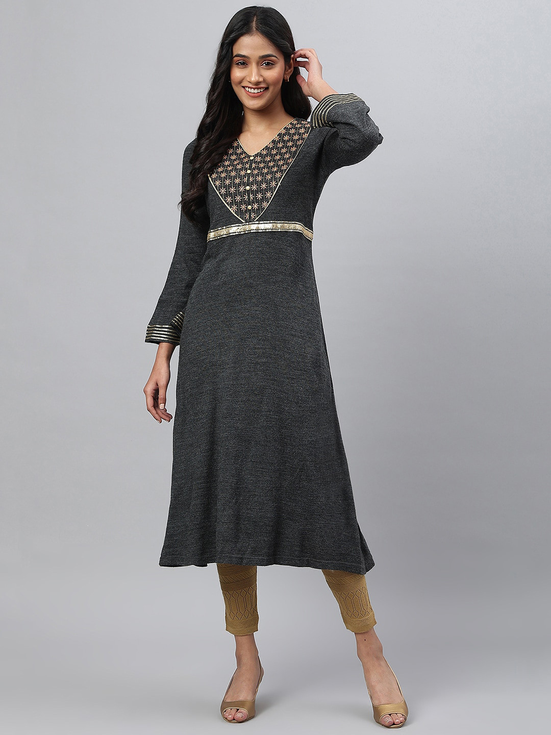 AURELIA Print A-Line Midi Dress