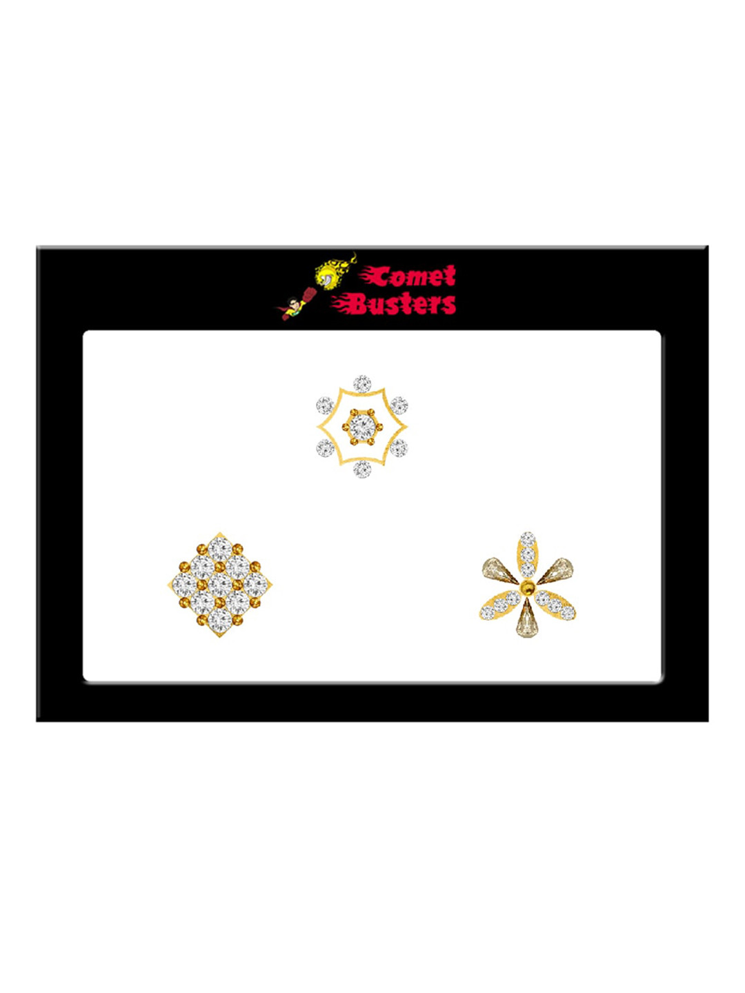 Comet Busters 3Pcs Stick On Self Adhesive Nose Studs