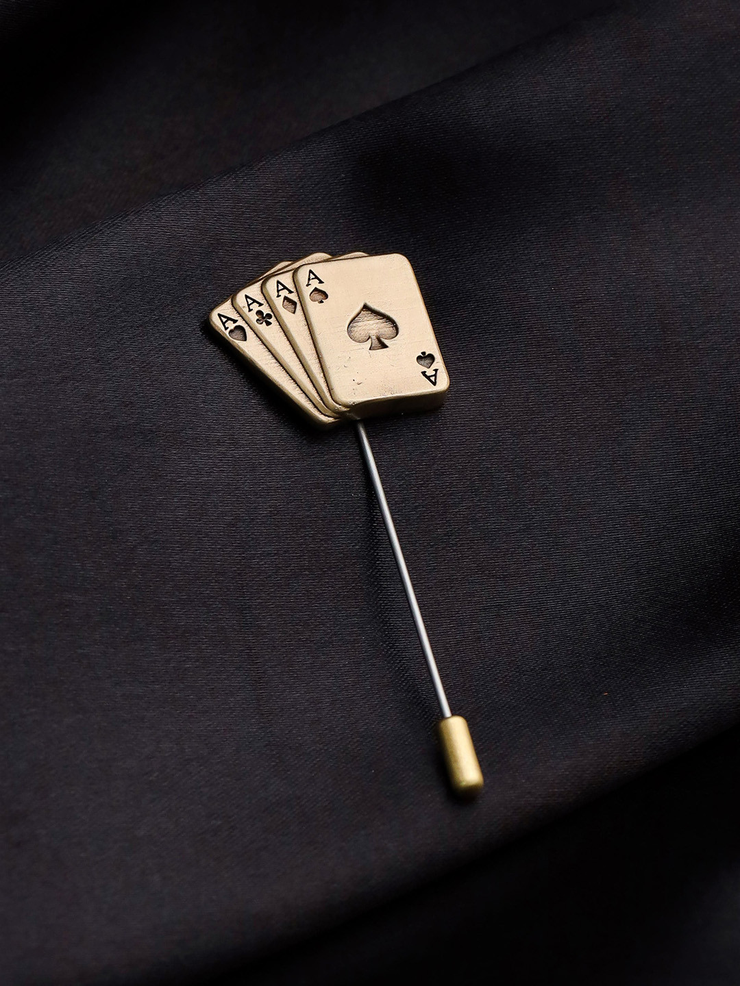 COSA NOSTRAA Men Aces Rule Lapel Pin Brooch