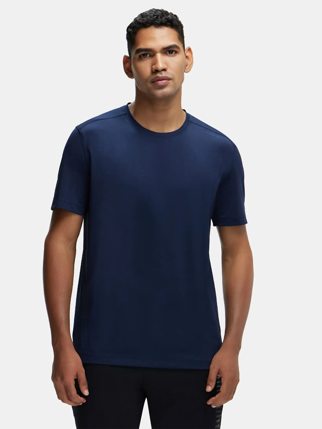 Jockey Recycled Microfiber Active Wear Round Neck Half Sleeve Breathable Mesh Tshirt-MV37