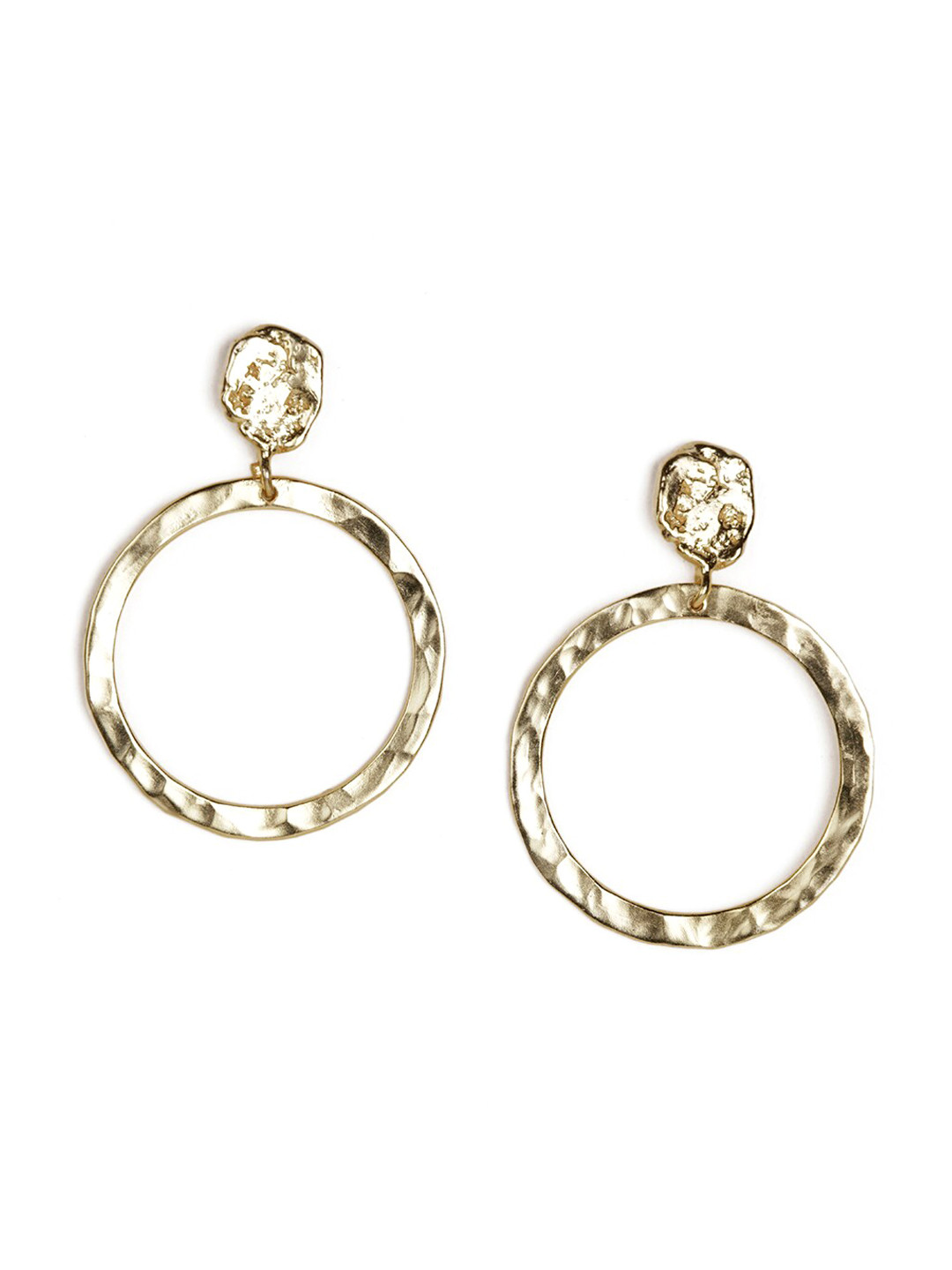 STILSKII 14K Gold-Plated Contemporary Drop Earrings
