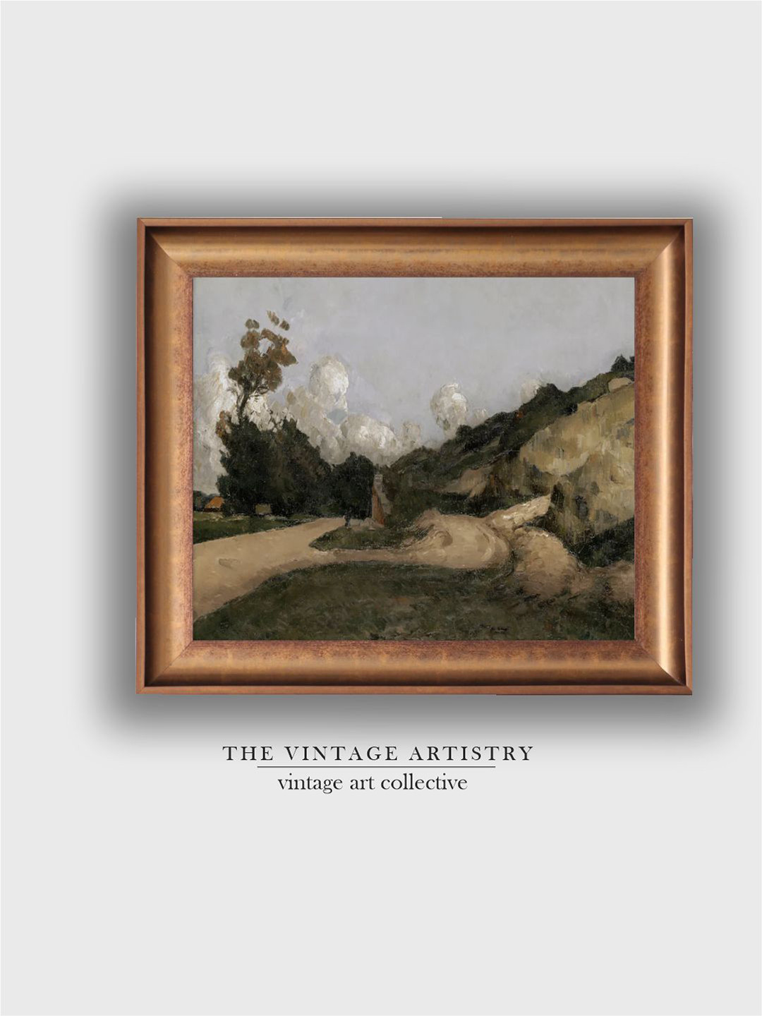 THE VINTAGE ARTISTRY Canvas Wall Living Room Rectangle Paintings Wall Art -13 x 17.99In