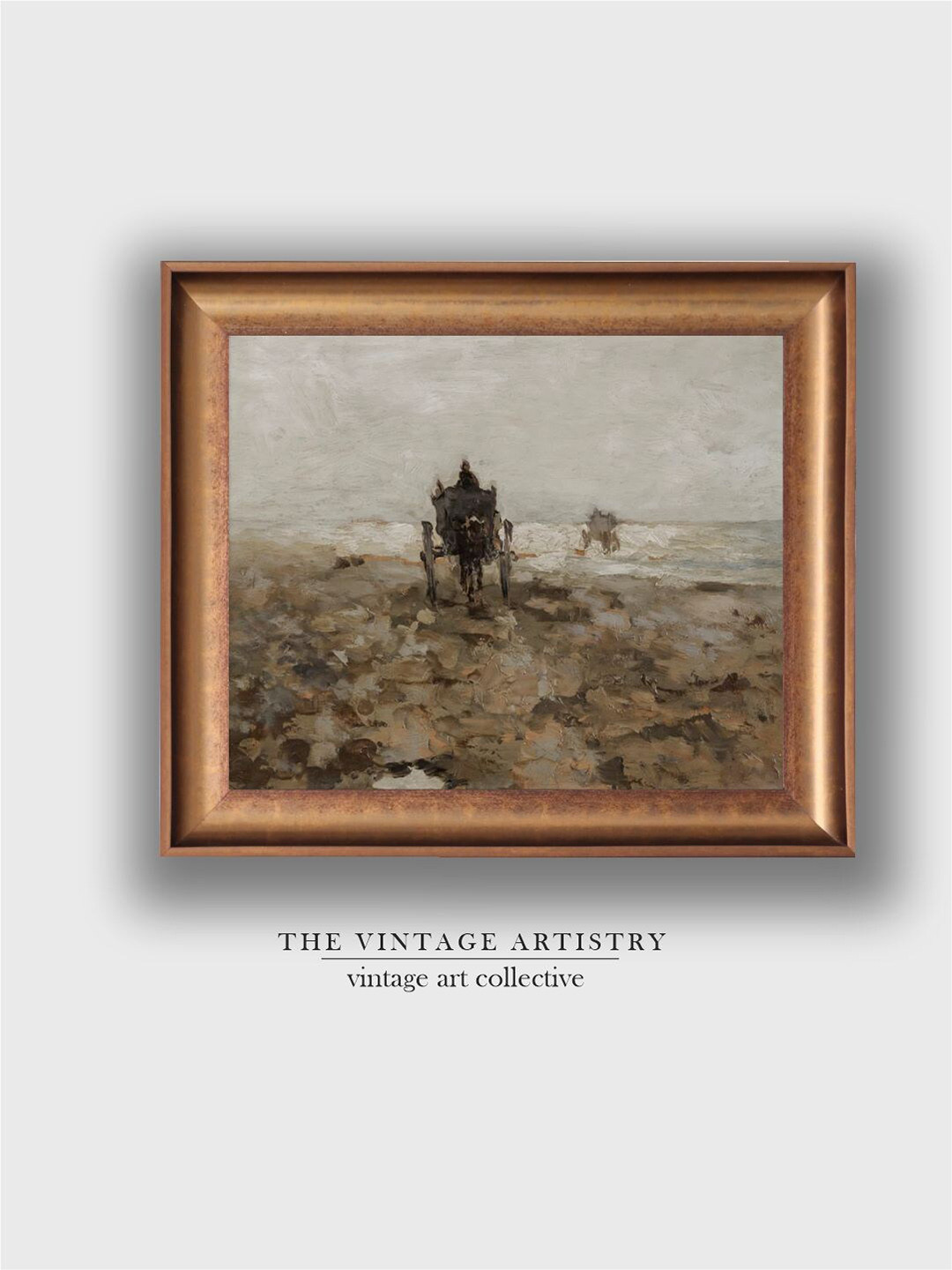 THE VINTAGE ARTISTRY European Canvas Wall Rectangle Paintings Wall Art - 18 x 14In