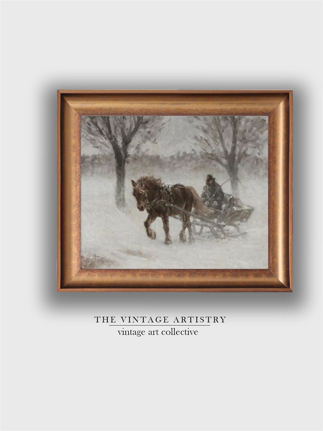 THE VINTAGE ARTISTRY Multi Canvas Wall Living Room Rectangle Paintings Wall Art -14 x 18In