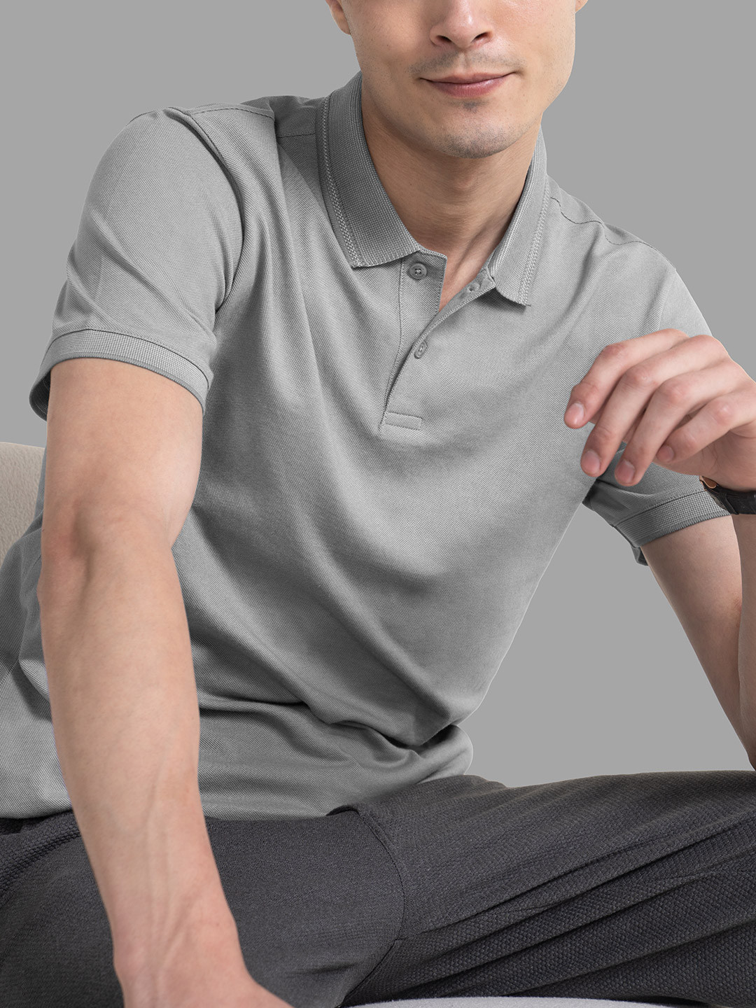 DAMENSCH Thermoregulating Polo Collar Thermo Control T-Shirt