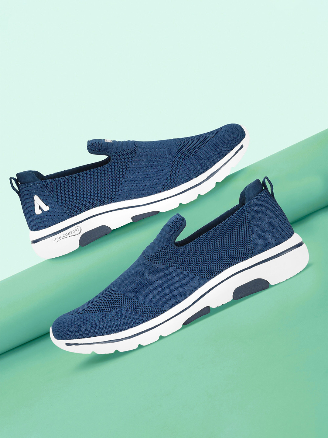 Aqualite Men Elastic Fit Technology Non-Marking Walking Sports Shoes