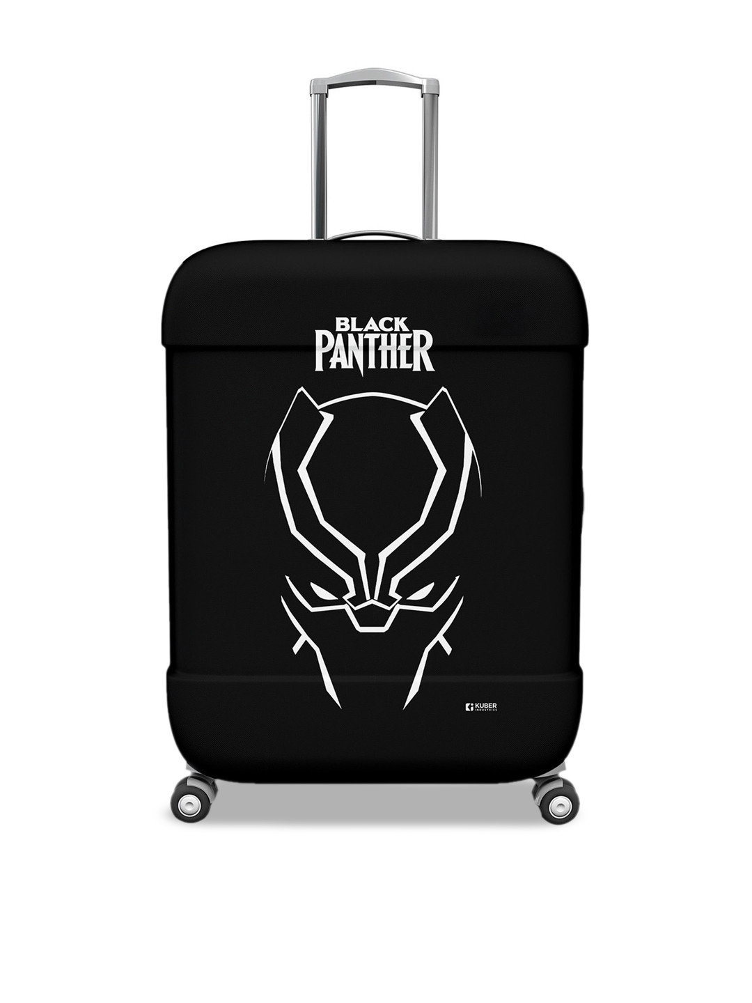 Kuber Industries Marvel Black Panther Printed Water Resistant Luggage Cover-Large