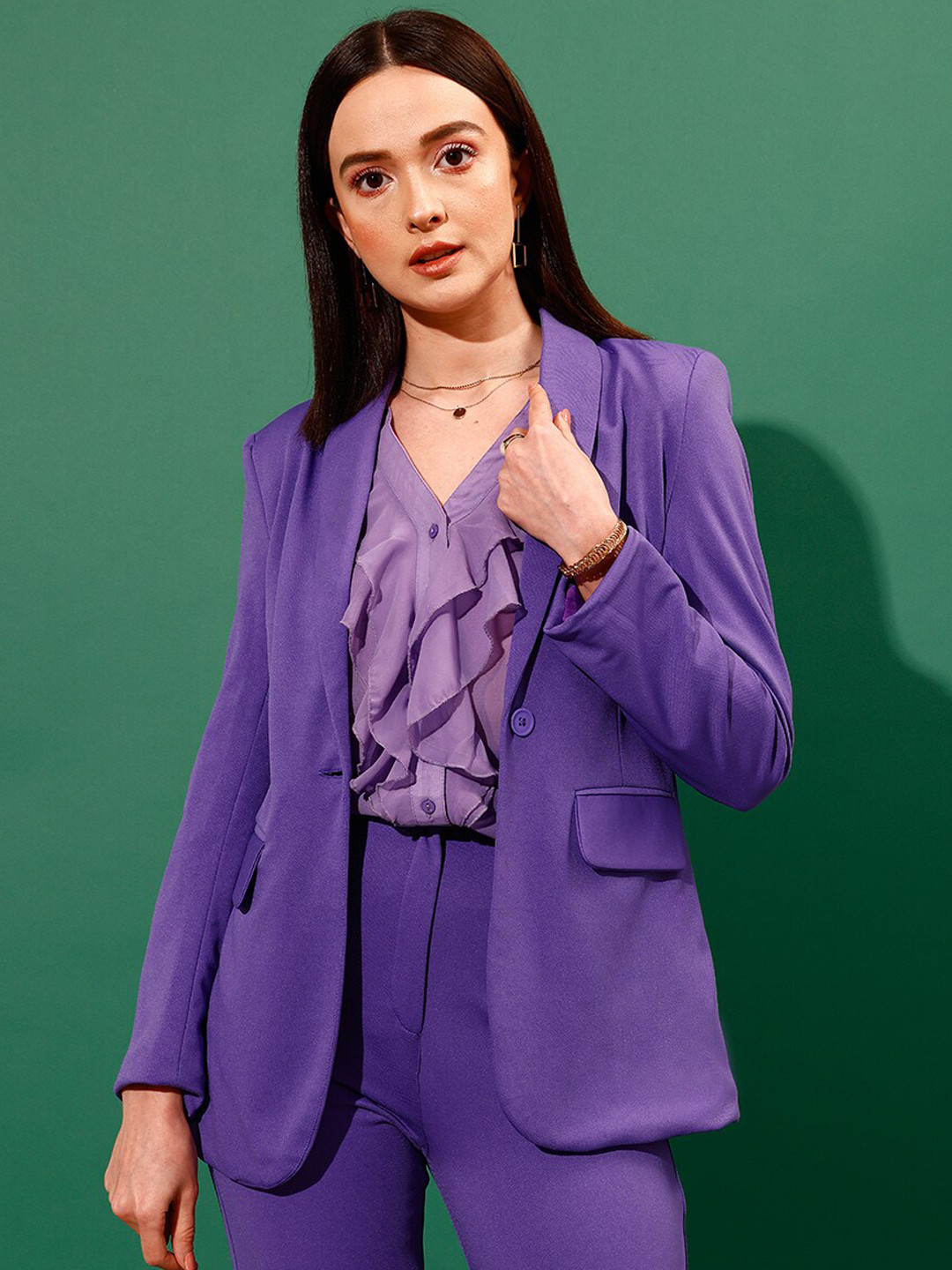 WORK IT by STREET 9 Shawl Collar Slim-Fit Single-Breasted Formal Blazer