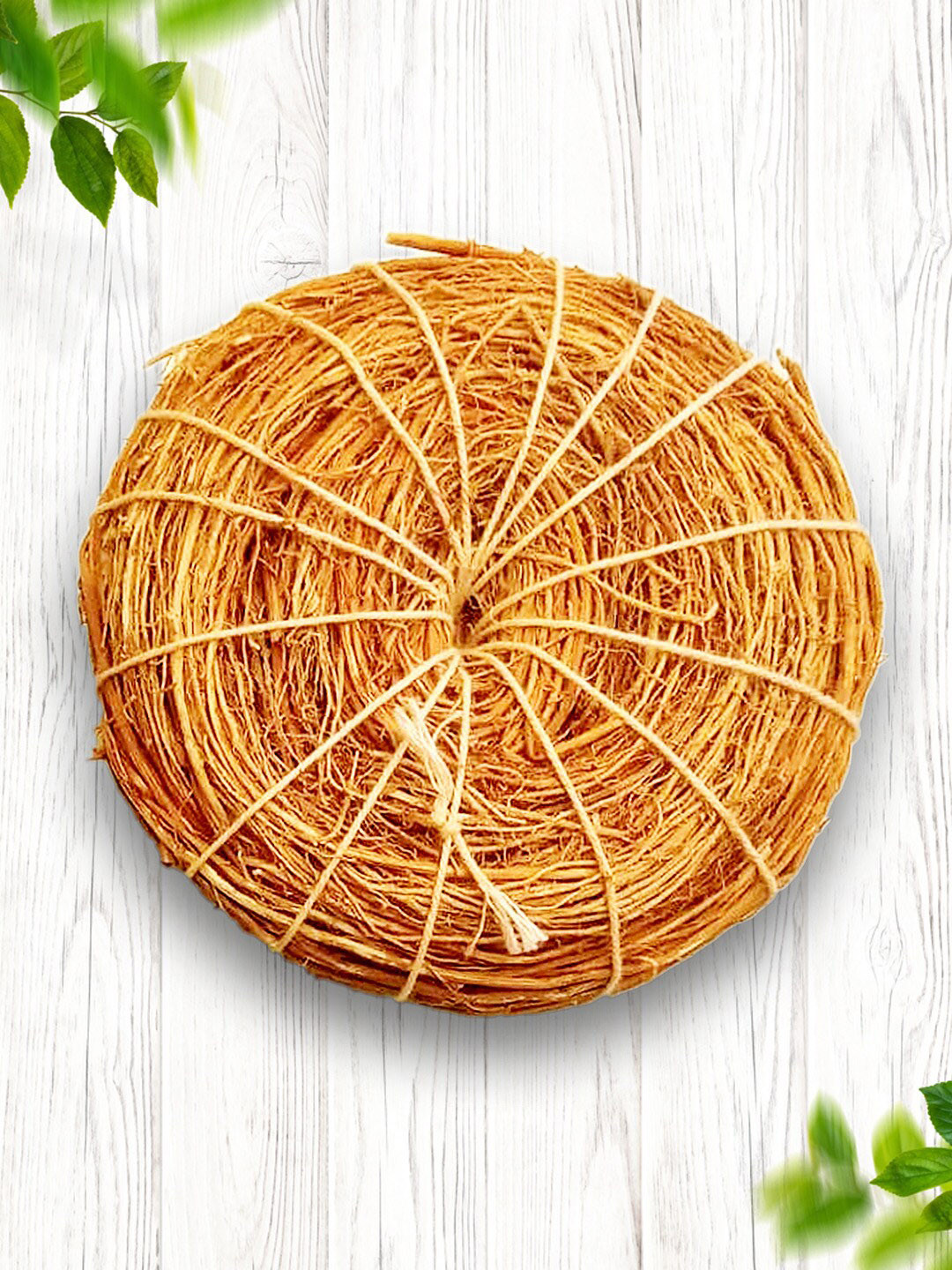 MATRA Vetiver Scrub Kerala Ramacham Khus Roots Natural Loofah Pad