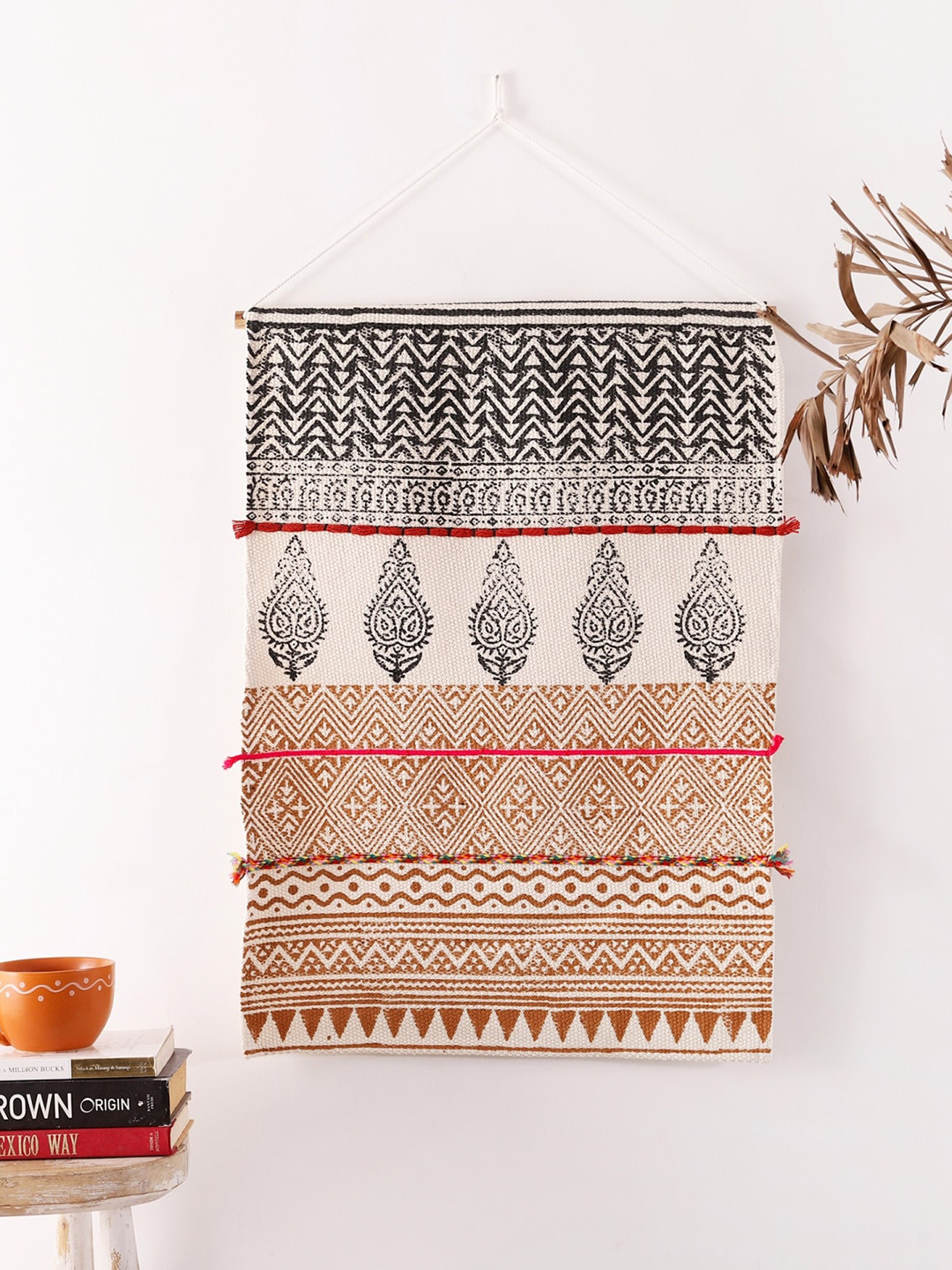 HANDICRAFT PALACE Macrame Hanging Fabric Ethnic Motifs Hall Tapestries & Macrame-20In