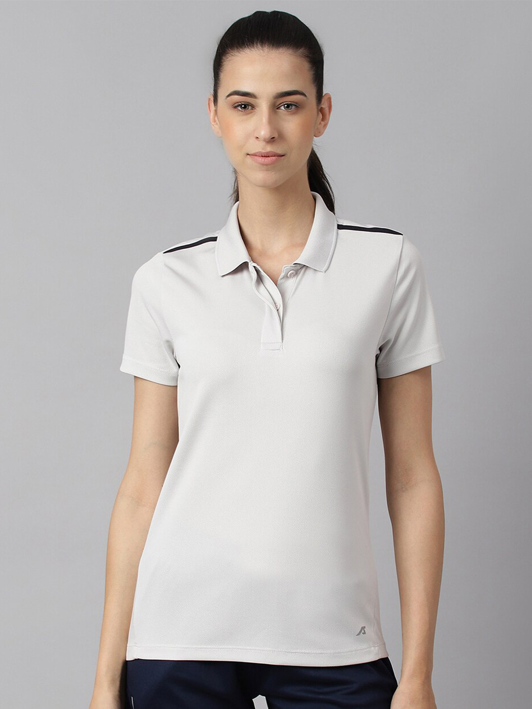 Alcis Women Anti-Static Soft-Touch Slim-Fit Training Polo T-Shirt